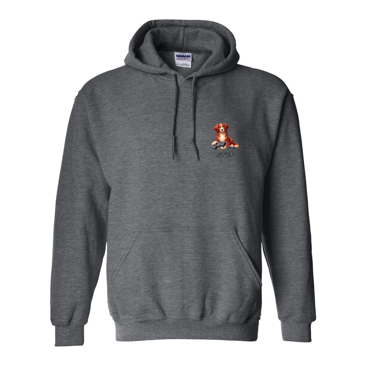 River Maze Scent Heavy Blend Hooded Sweatshirt - WagALotBowWow