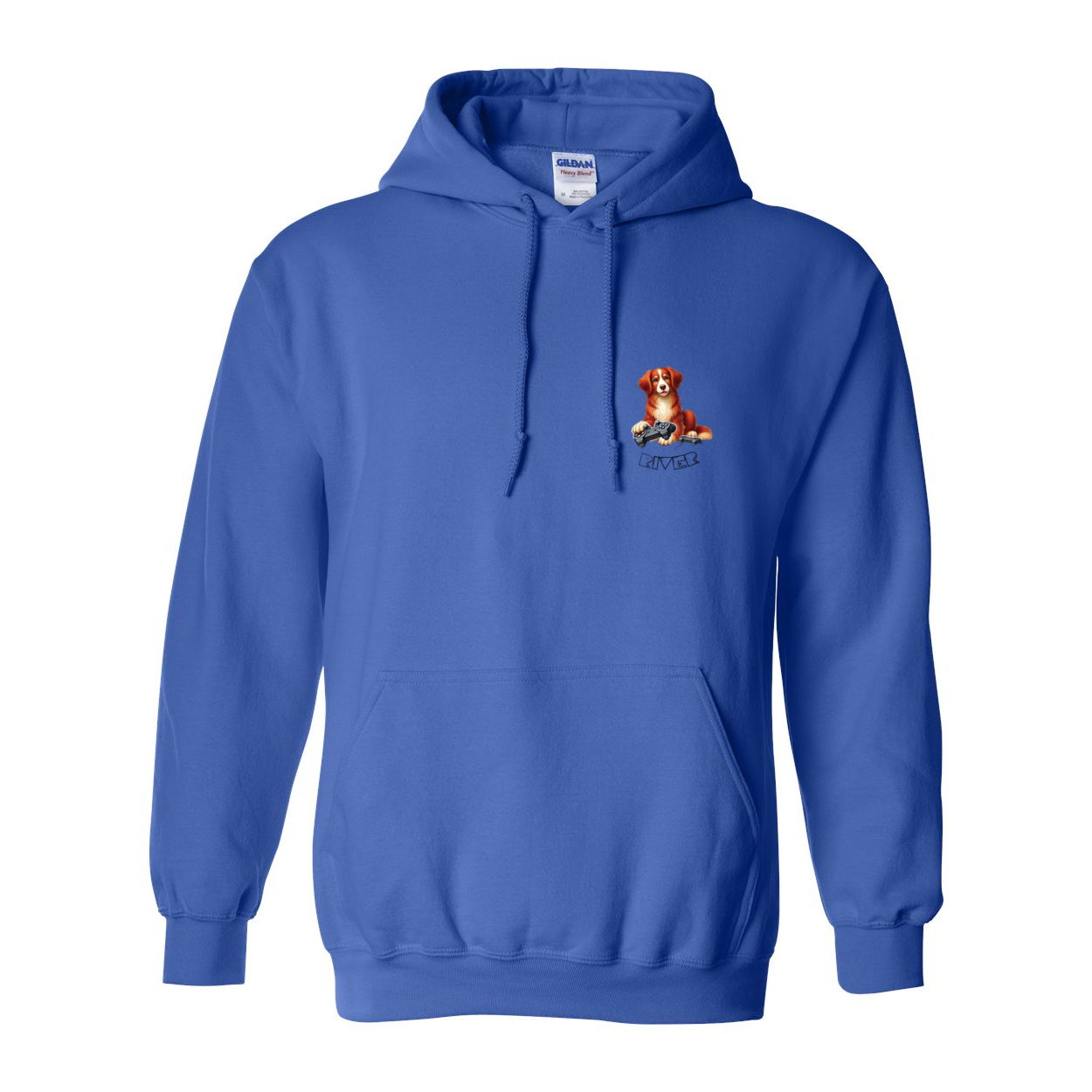 River Maze Scent Heavy Blend Hooded Sweatshirt - WagALotBowWow