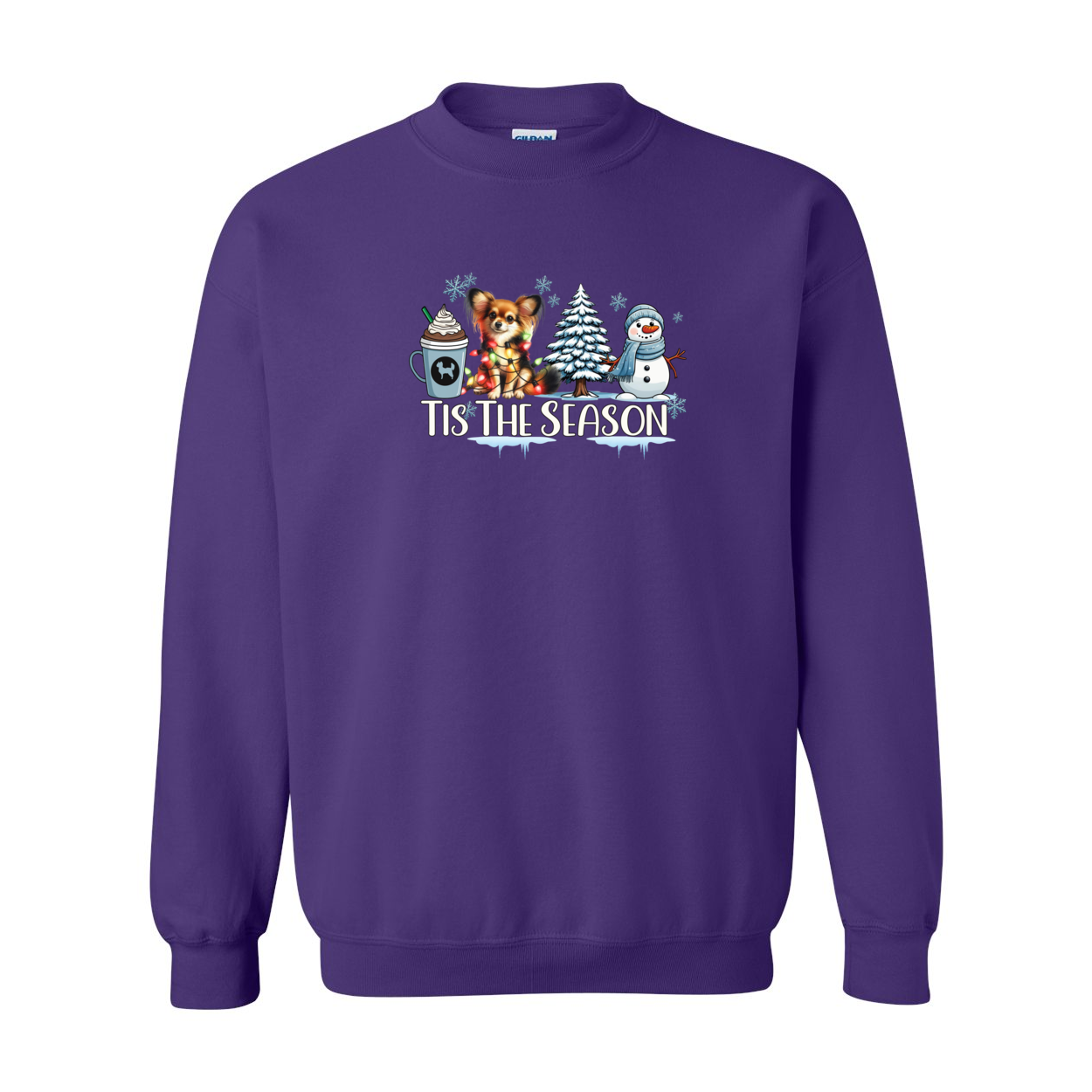 Russian Toy Tis The Season Winter Heavy Blend Crewneck Sweatshirt - WagALotBowWow