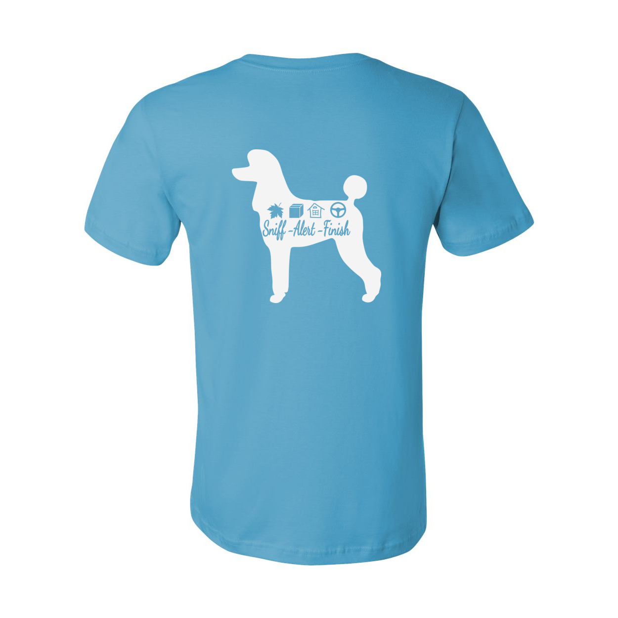 Scent Poodle 2 F/B Unisex Short Sleeve Jersey Tee - WagALotBowWow