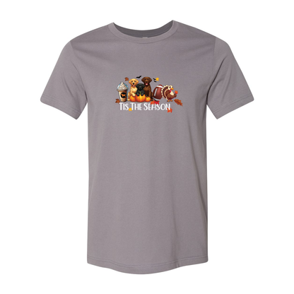 Labrador Tis The Season Fall Unisex Short Sleeve Jersey Tee - WagALotBowWow