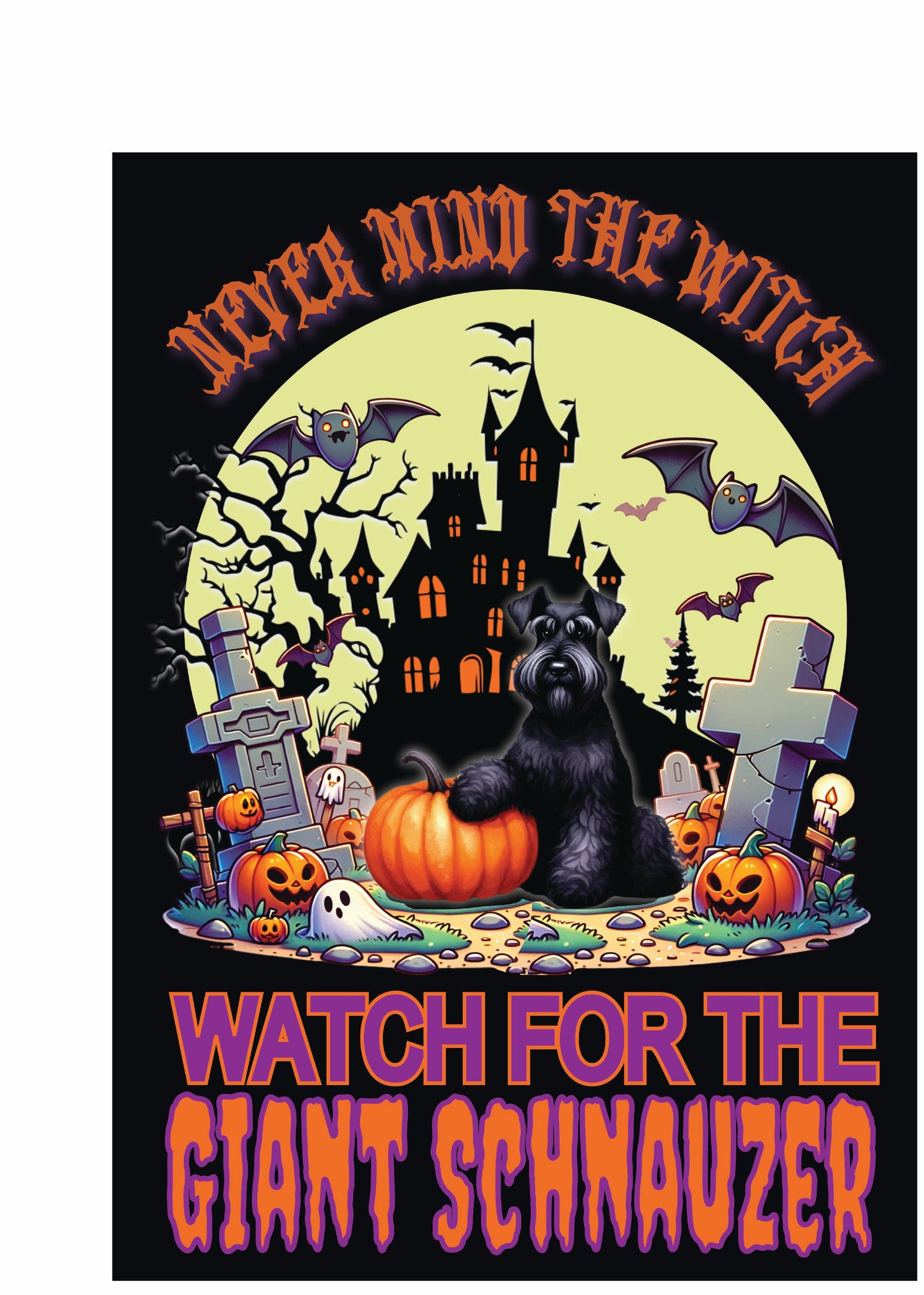 Halloween Working Dog Breeds Garden Flag - WagALotBowWow