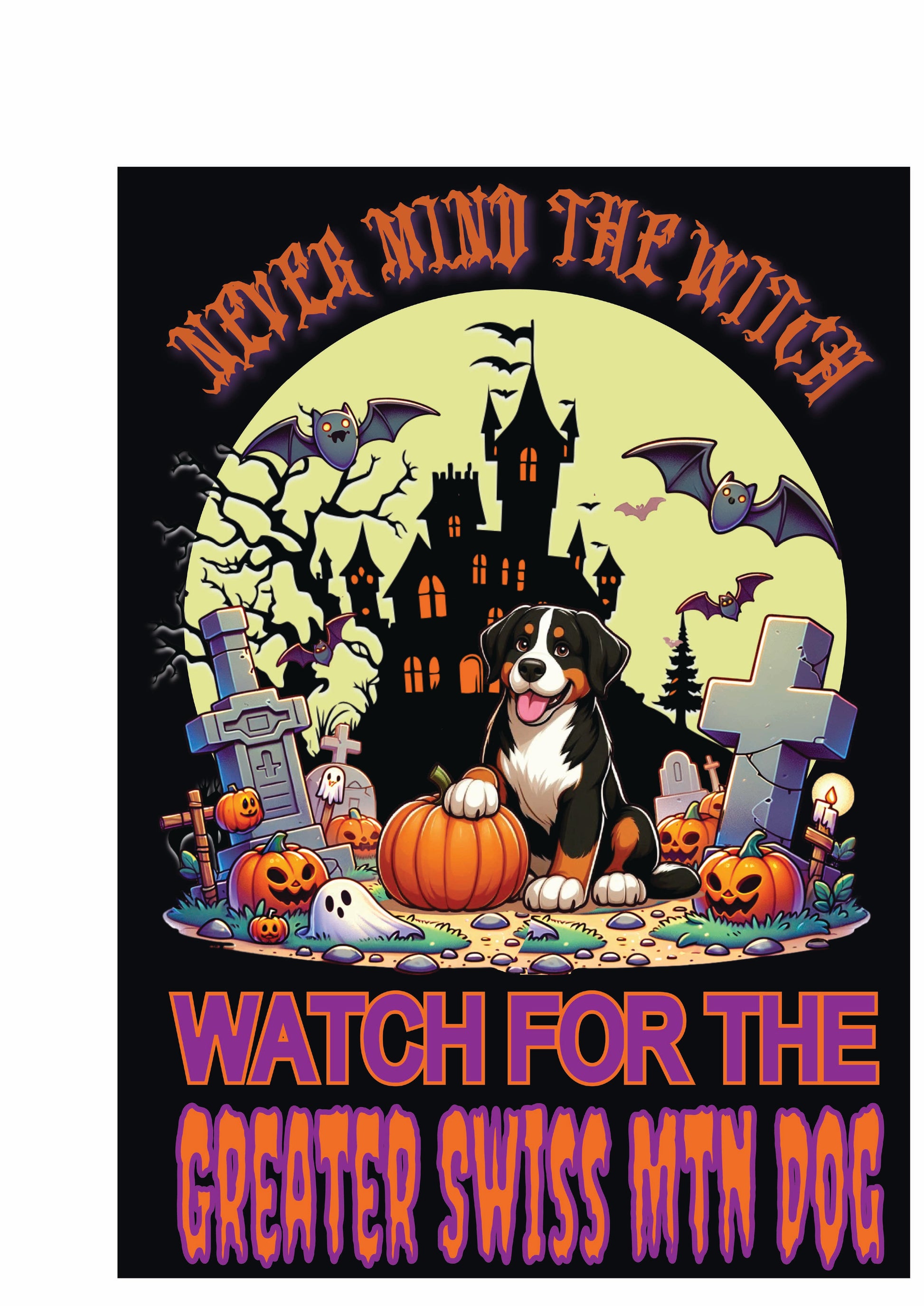 Halloween Working Dog Breeds Garden Flag - WagALotBowWow