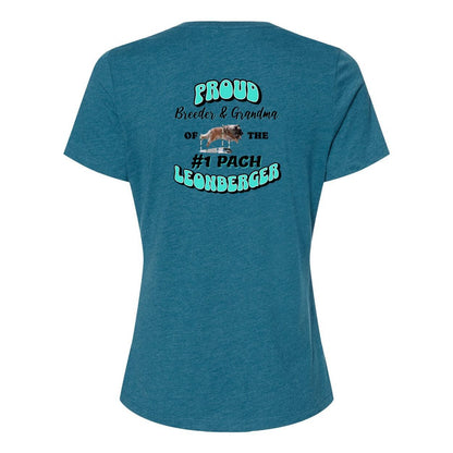 Leo Grandma Breeder BELLA + CANVAS 6400CVC Women’s Relaxed Fit Heather CVC Tee