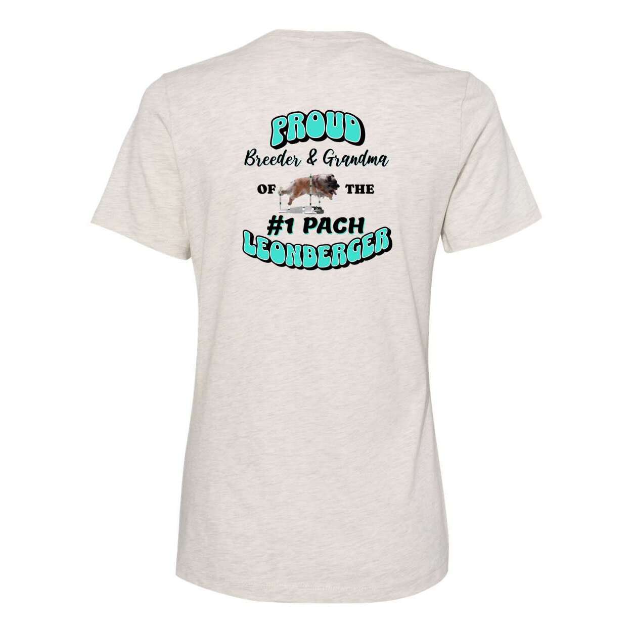 Leo Grandma Breeder BELLA + CANVAS 6400CVC Women’s Relaxed Fit Heather CVC Tee