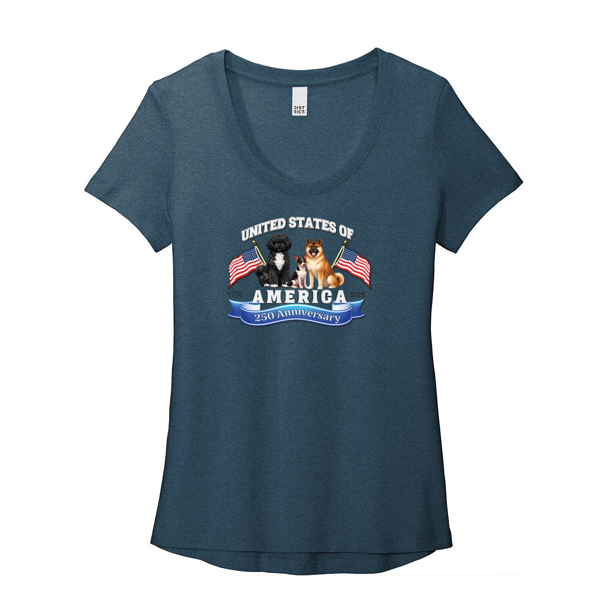 Tina 250 DT7501 District ® Women’s Flex Scoop Neck Tee