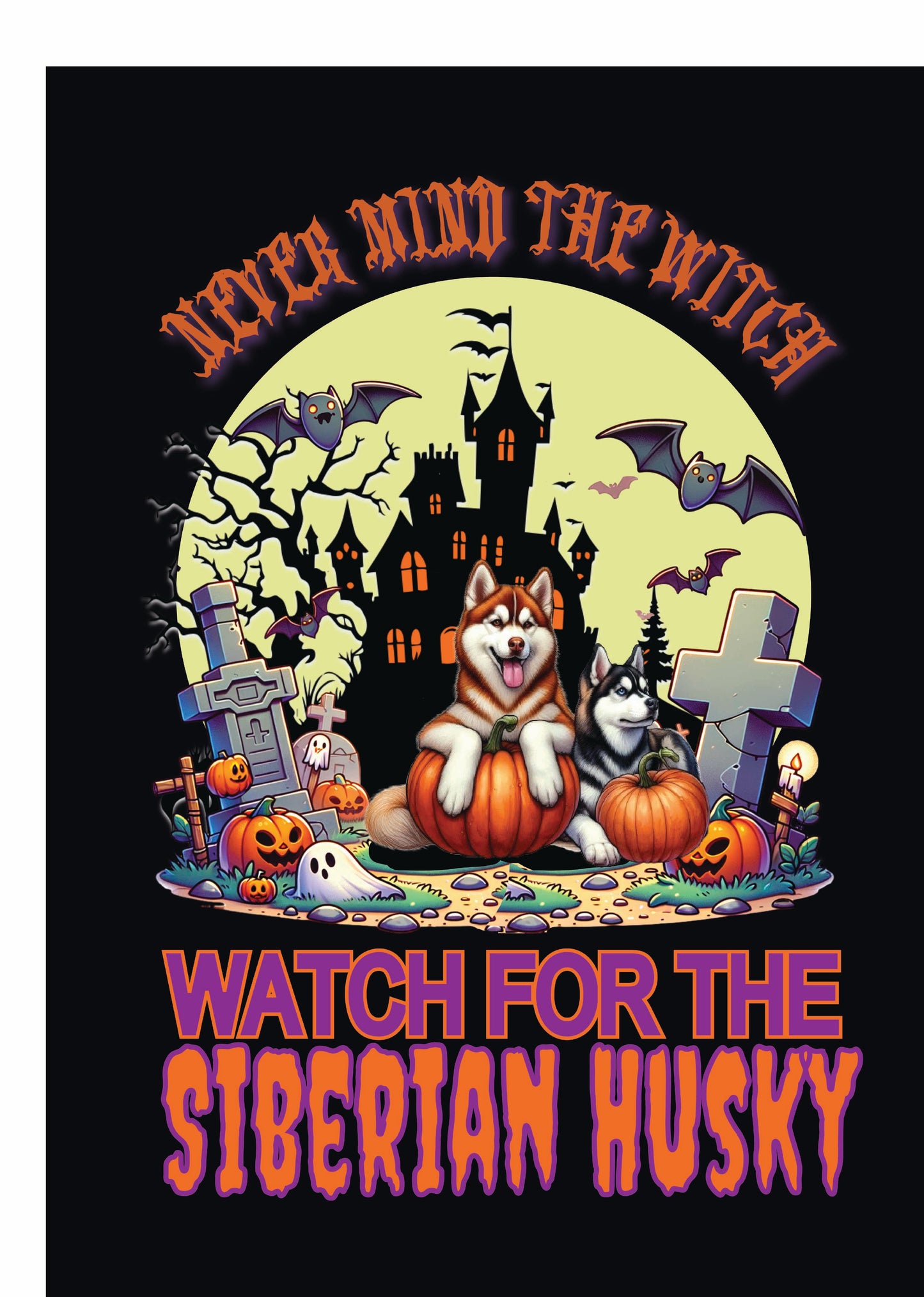 Halloween Working Dog Breeds Garden Flag - WagALotBowWow