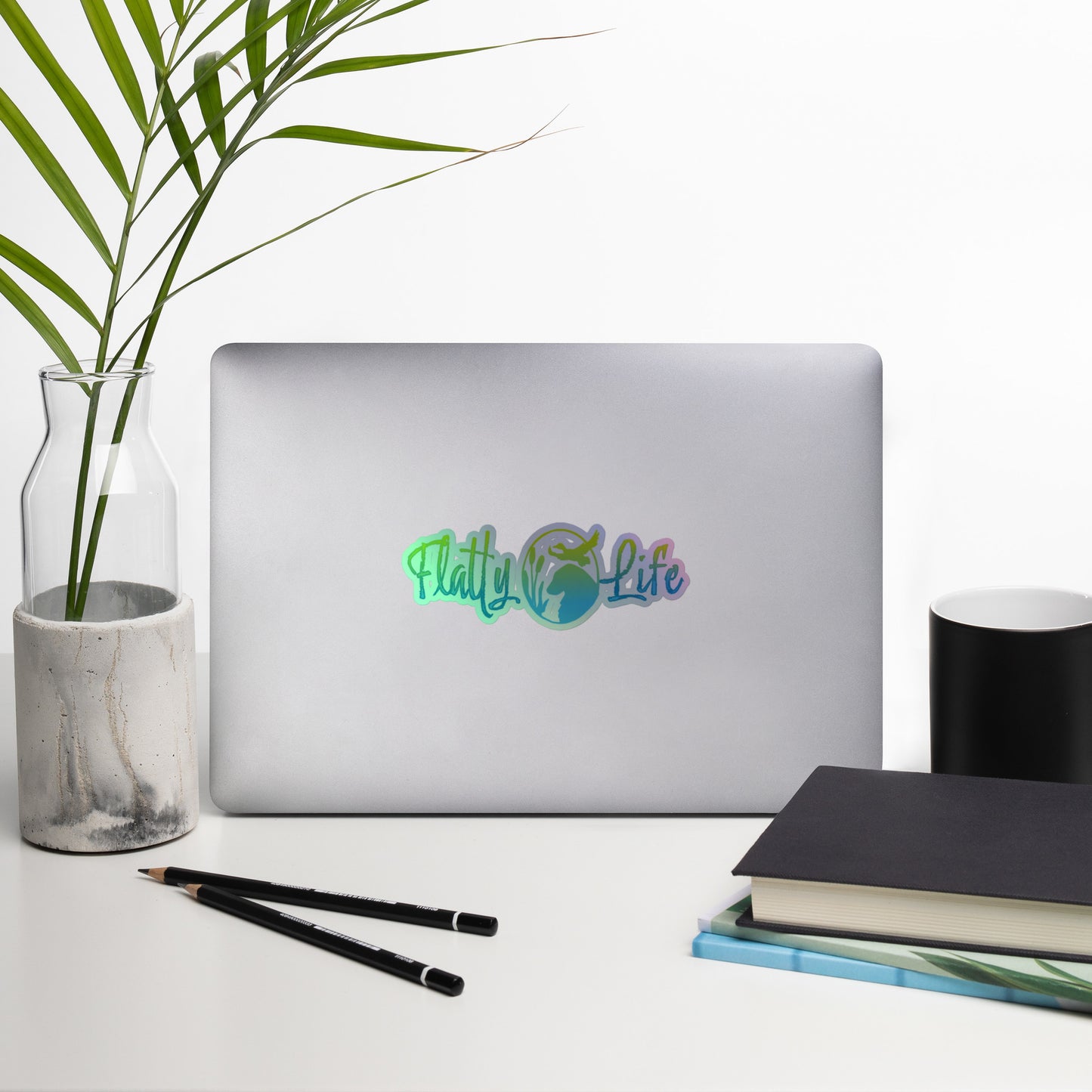 Flatty Life Holographic stickers - WagALotBowWow