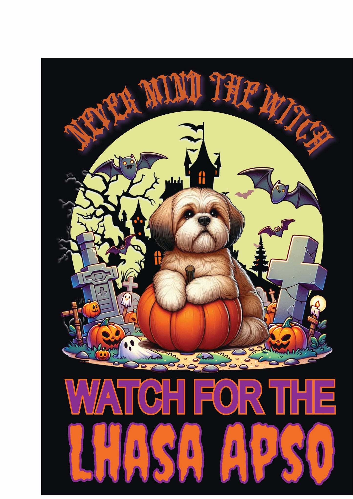 Halloween Non-Sporting Breed Garden Flags - WagALotBowWow