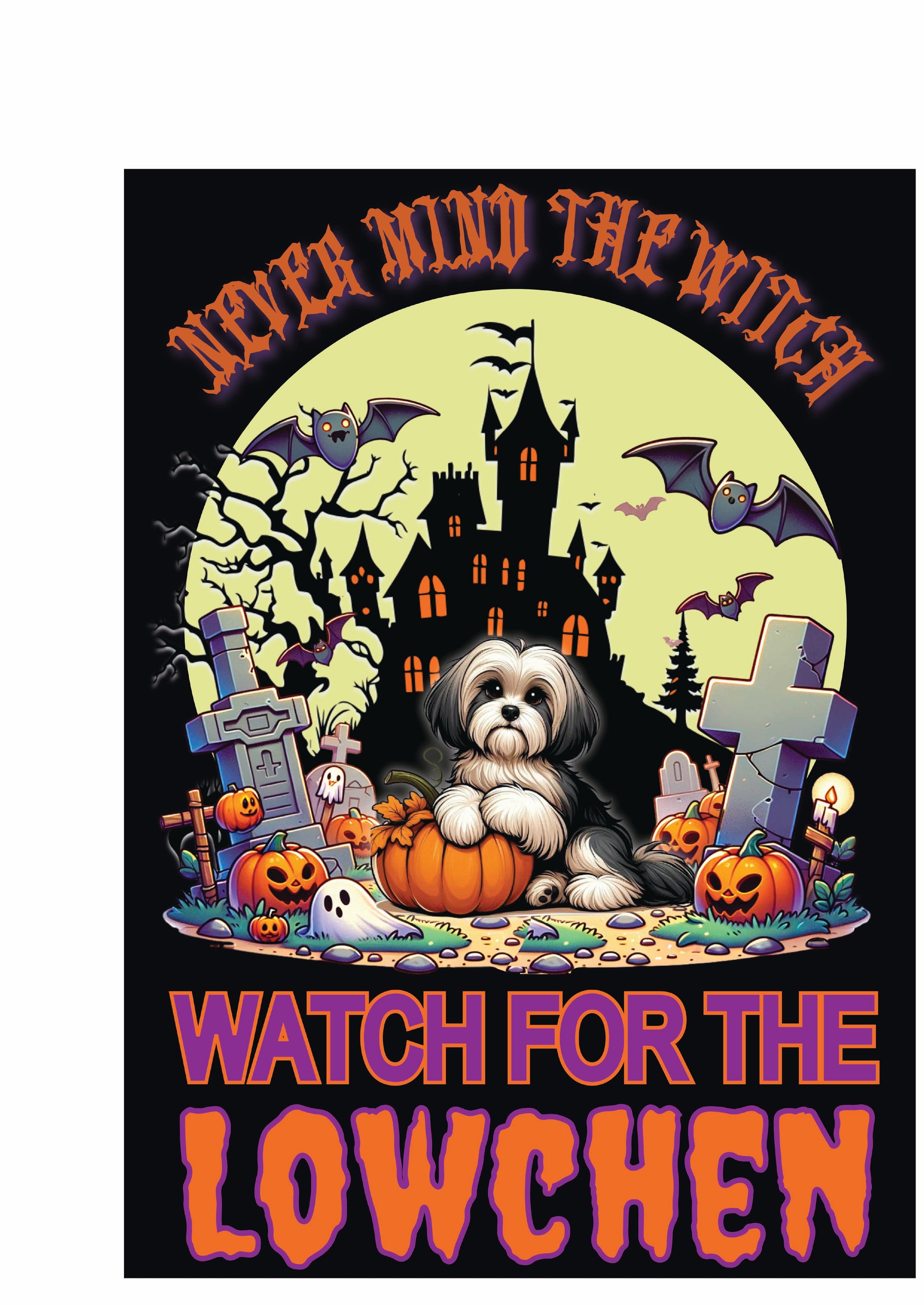 Halloween Non-Sporting Breed Garden Flags - WagALotBowWow