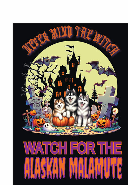 Halloween Working Dog Breeds Garden Flag - WagALotBowWow