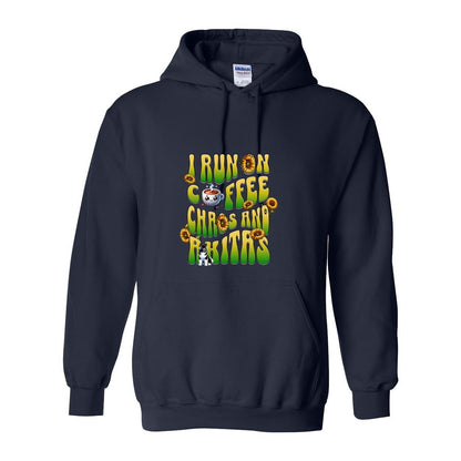 Coffee Chaos & Akita Green Yelllow Heavy Blend Hooded Sweatshirt - WagALotBowWow