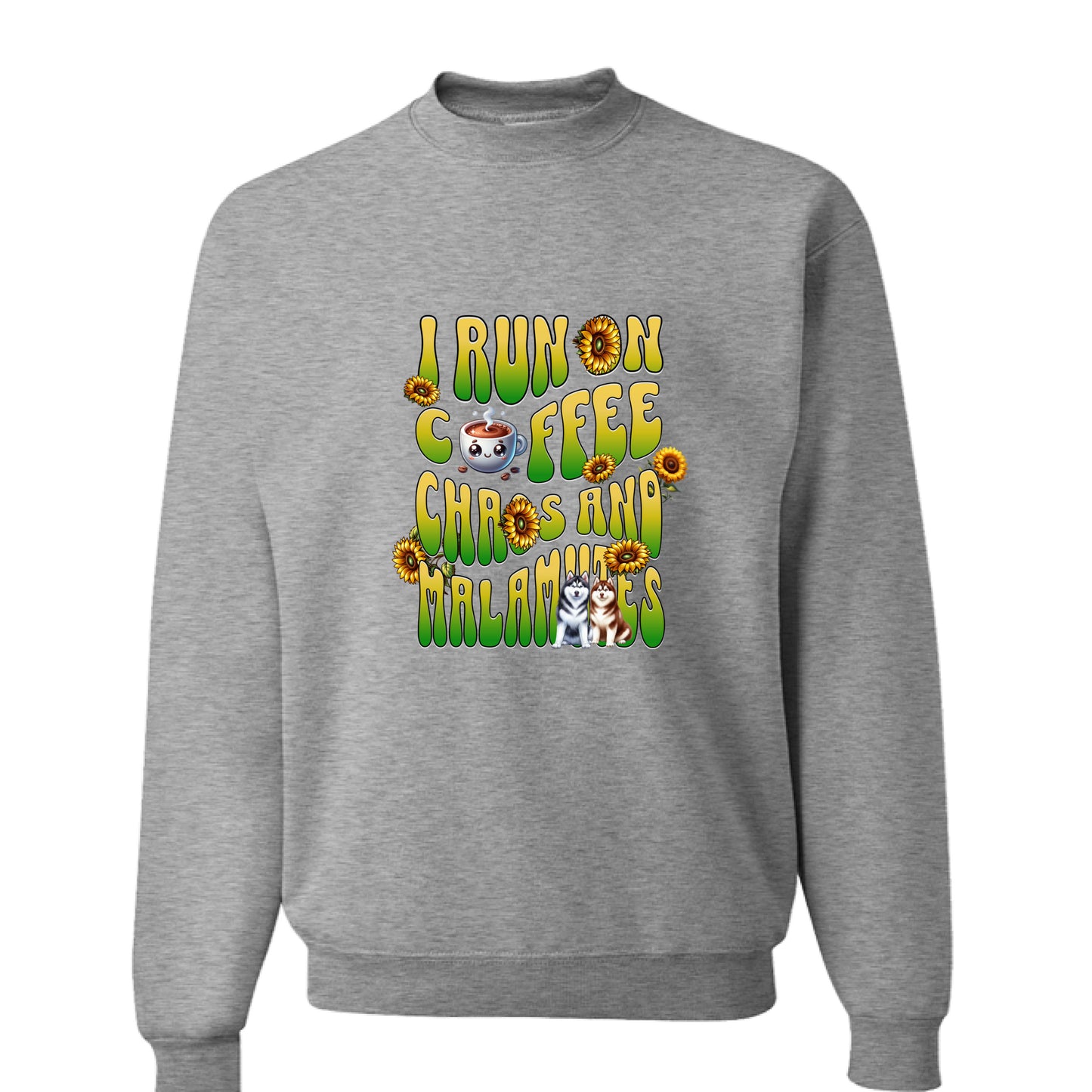 Coffee Chaos & Malamutes Sweatshirt - WagALotBowWow