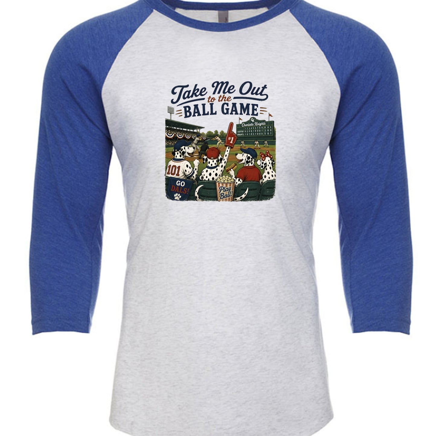 Vintage Royal/ Heather White - 6051 - FRONT