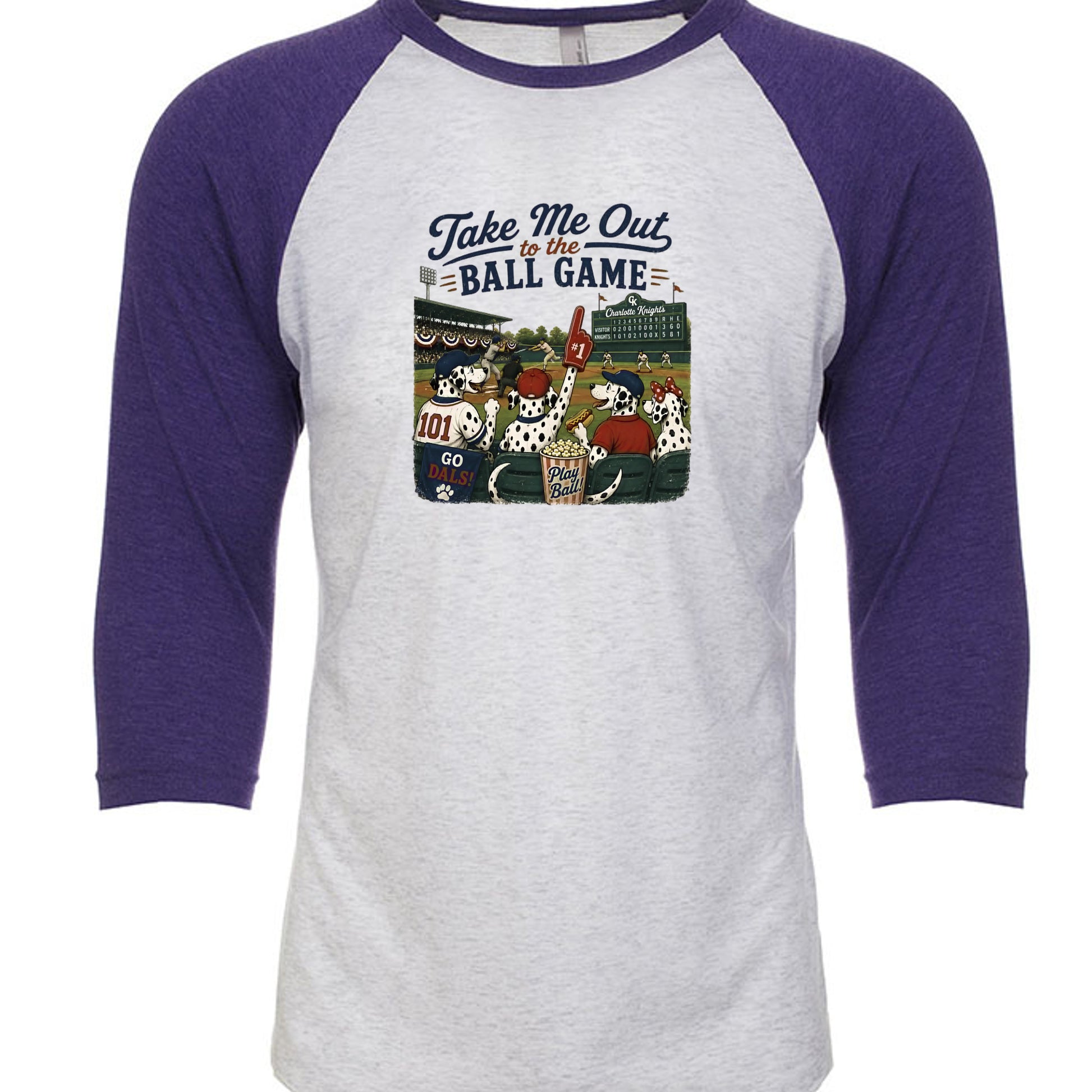 Purple Rush/ Heather White - 6051 - FRONT
