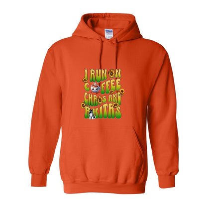 Coffee Chaos & Akita Green Yelllow Heavy Blend Hooded Sweatshirt - WagALotBowWow