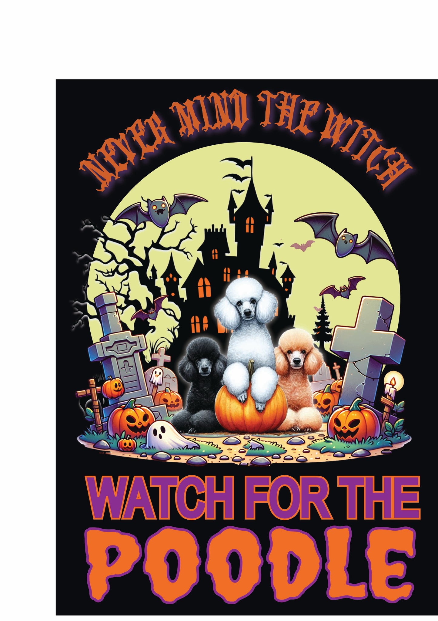 Halloween Non-Sporting Breed Garden Flags - WagALotBowWow