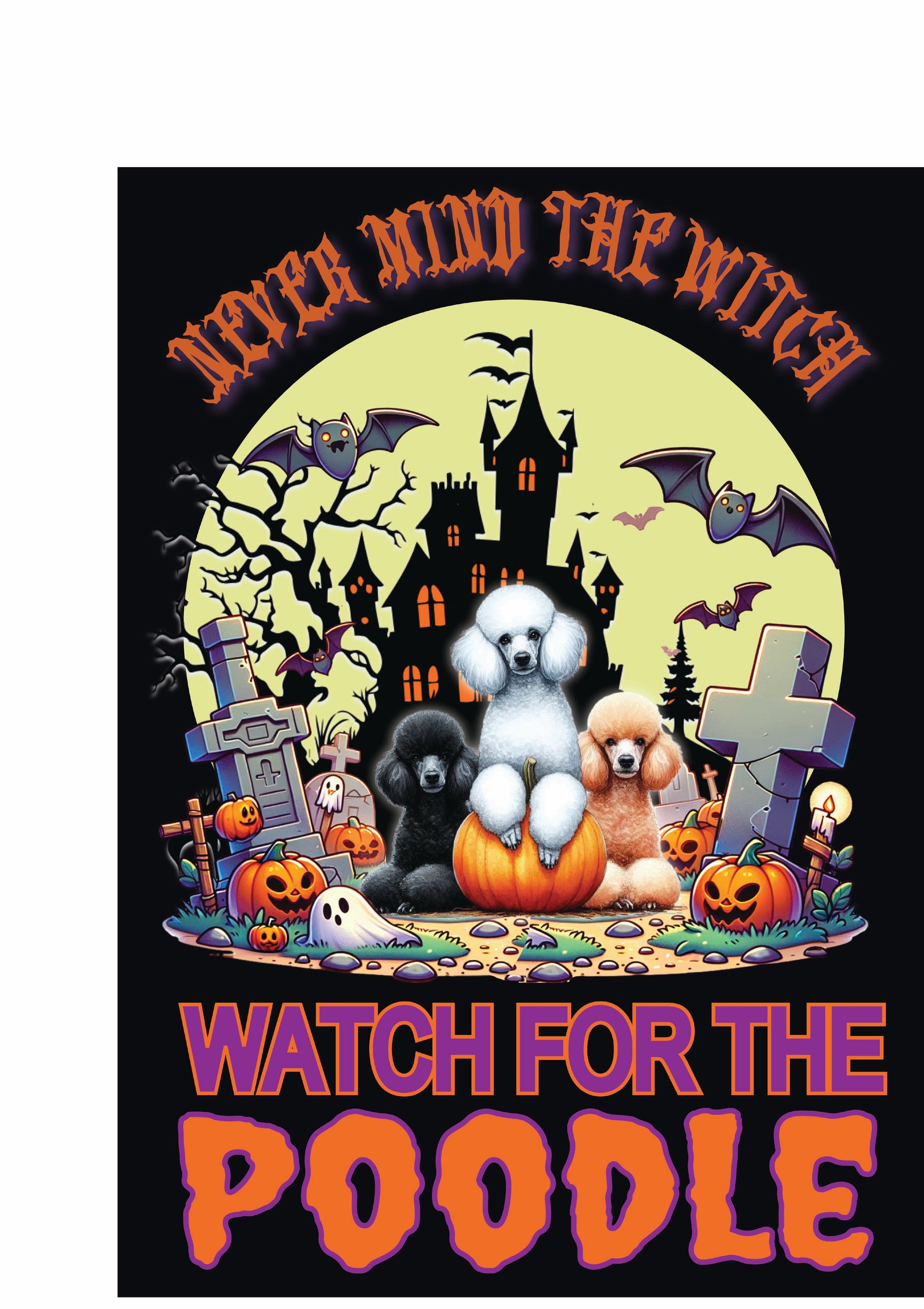 Halloween Non-Sporting Breed Garden Flags - WagALotBowWow