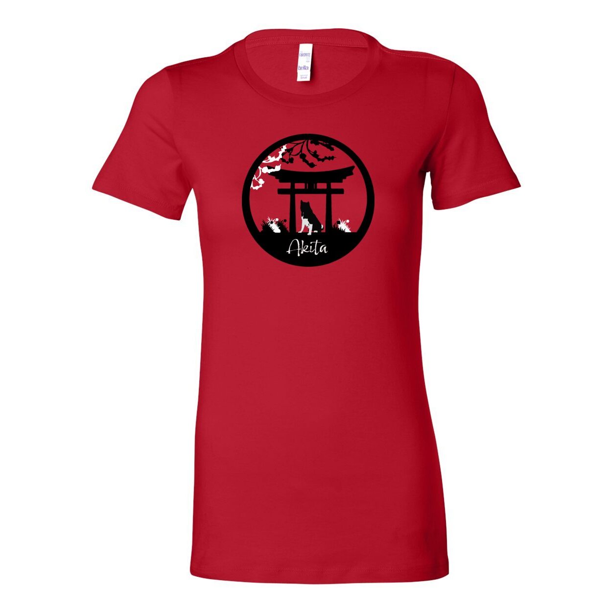 Black & White Breed Front Design Women's The Favorite Tee - WagALotBowWow