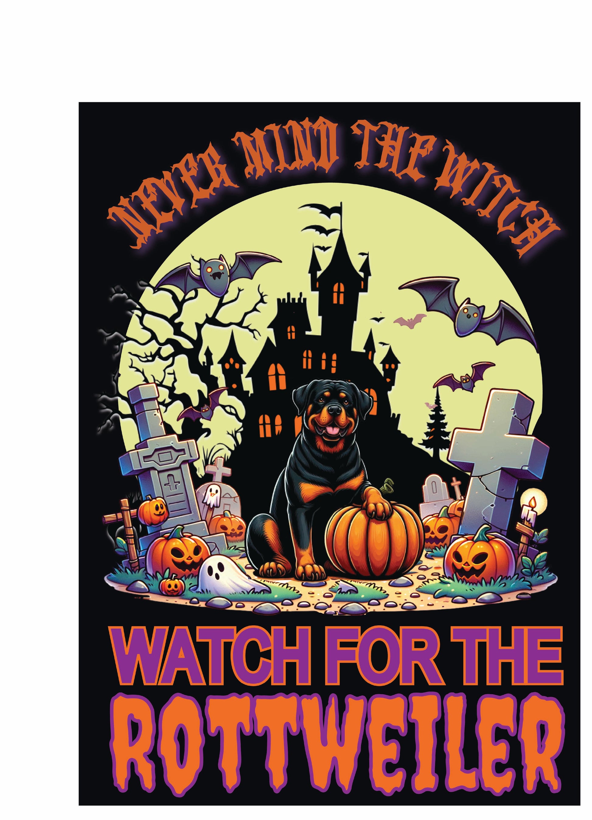 Halloween Working Dog Breeds Garden Flag - WagALotBowWow