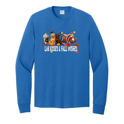 Lab Fall Wishes Port & Co™ PC54LS Long Sleeve Core Cotton Tee