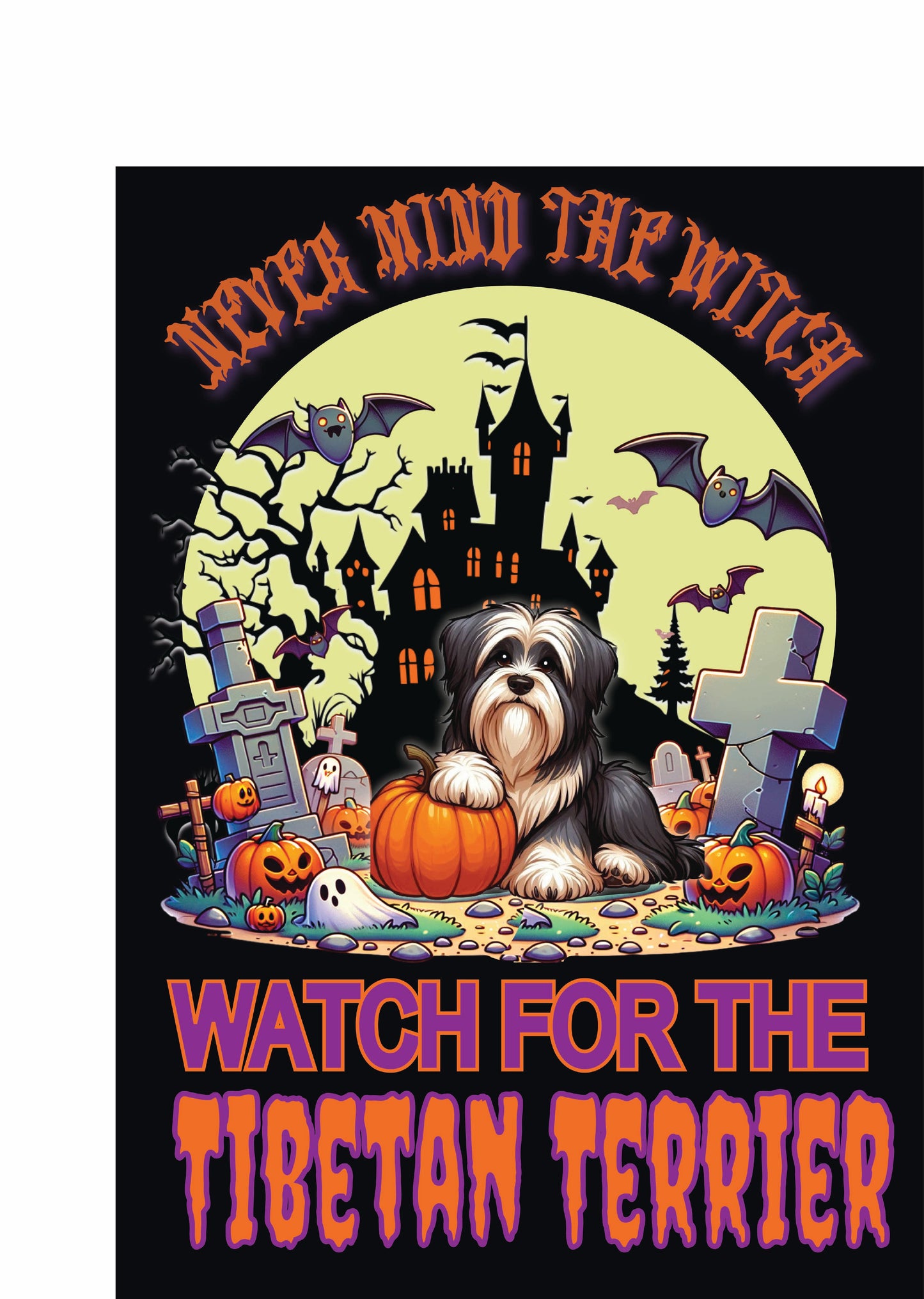 Halloween Non-Sporting Breed Garden Flags - WagALotBowWow