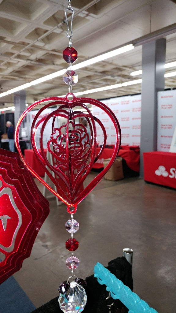 Heart Shape Wind Spinner - WagALotBowWow