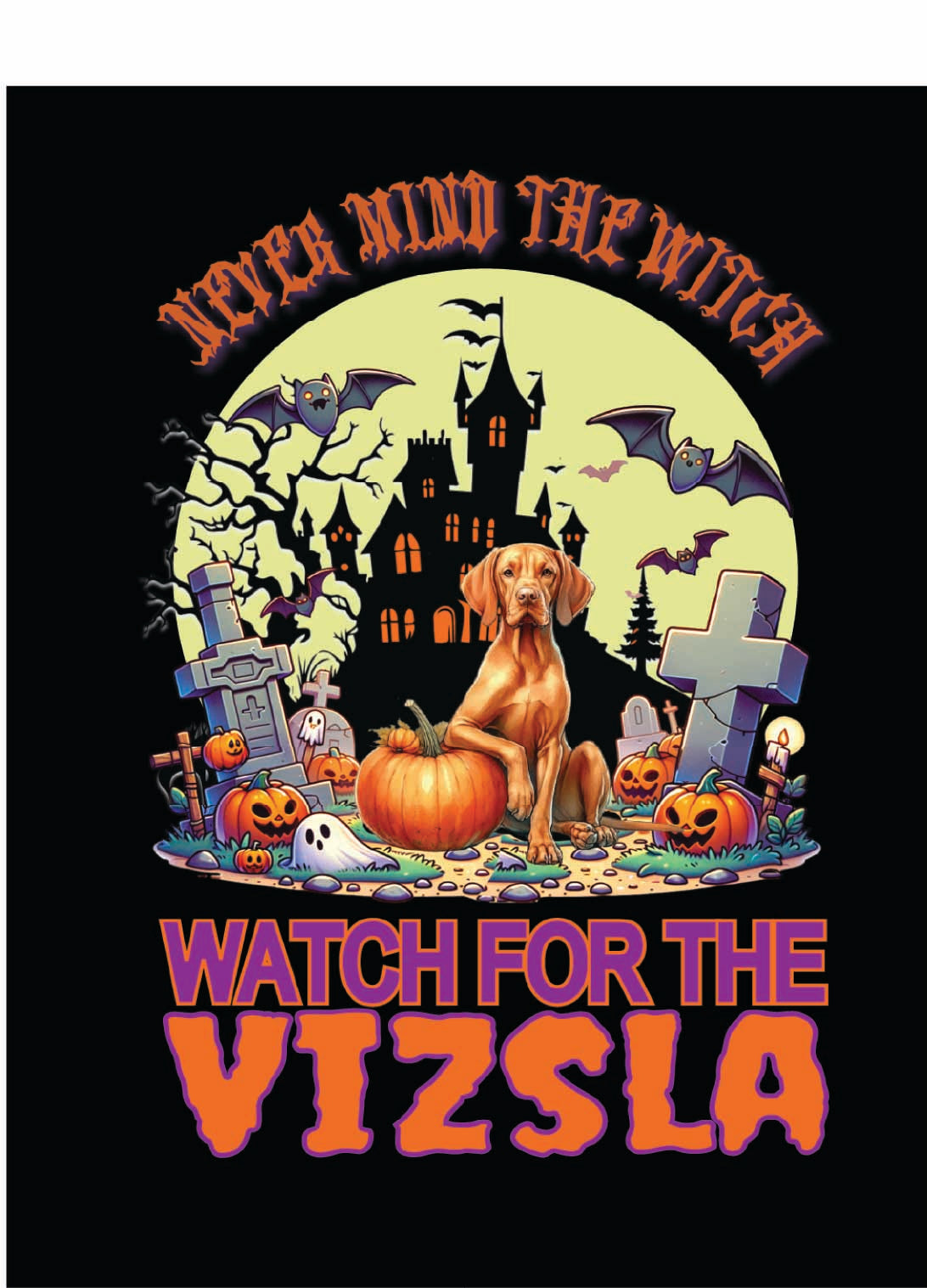 Halloween Vizsla Breed Linen Garden Flags – 12x18