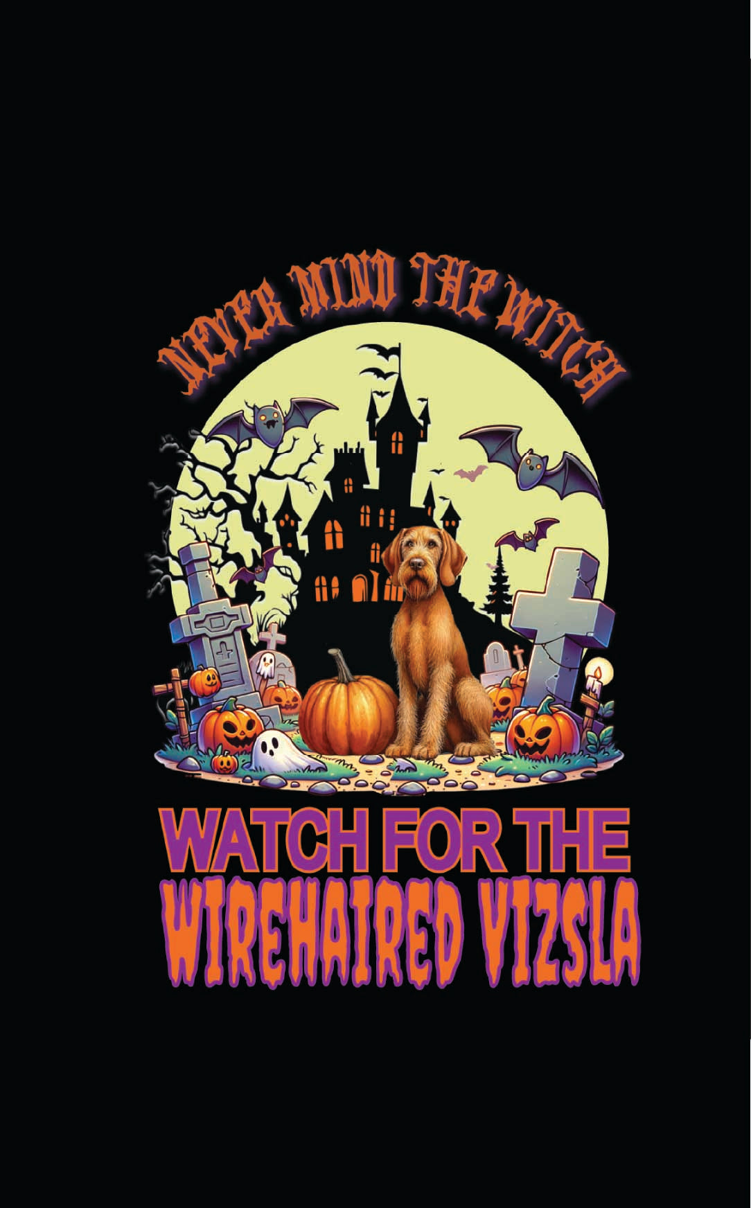 Halloween Wirehaired Vizsla Breed Linen Garden Flags – 12x18