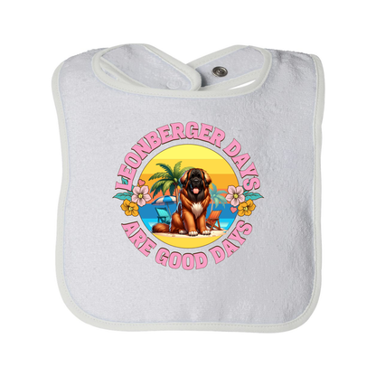 Infant Contrast Trim Terry Bib - WagALotBowWow