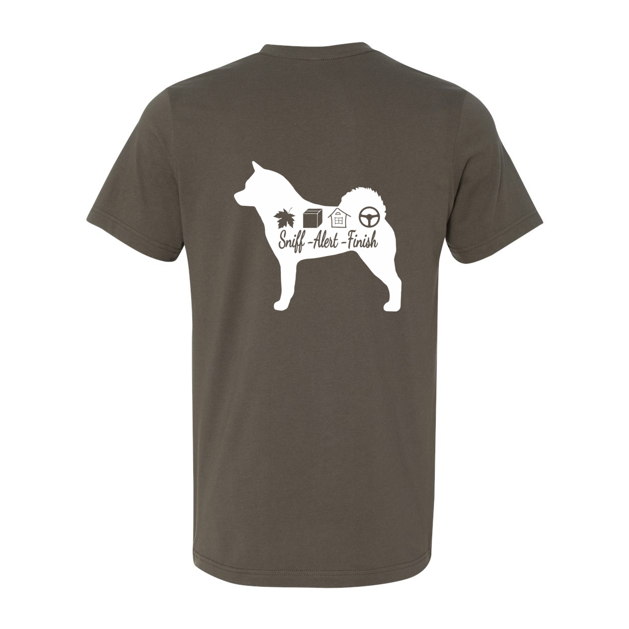Akita Scent Sniff F/B Unisex SS Jersey Tee - WagALotBowWow