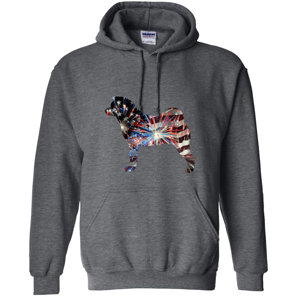 Patriotic Akita Gildan Unisex Heavy Blend Hooded Sweatshirt - WagALotBowWow