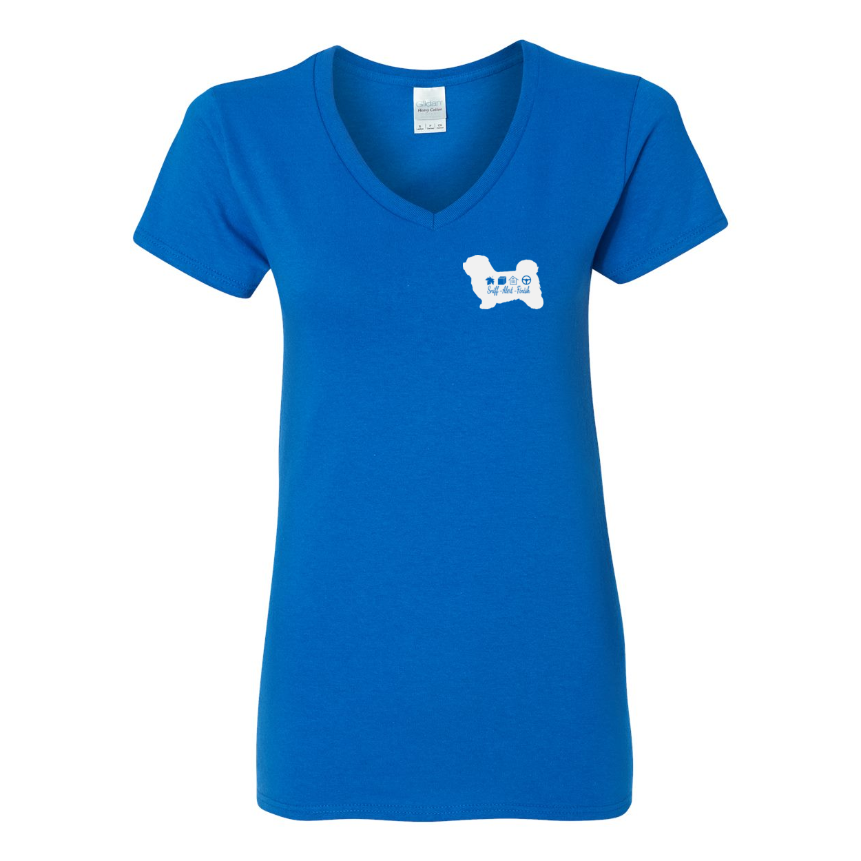 Havanese Scent F/B Women's V-Neck T-Shirt - WagALotBowWow
