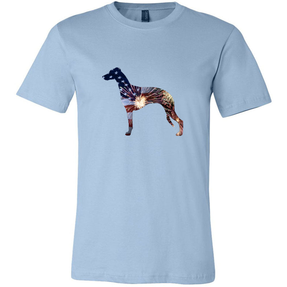 Patriotic Whippet Unisex Short Sleeve Jersey Tee - WagALotBowWow