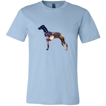 Patriotic Whippet Unisex Short Sleeve Jersey Tee - WagALotBowWow