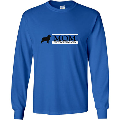 Newfoundland Mom Black Unisex Ultra Cotton Long Sleeve T-Shirt - WagALotBowWow