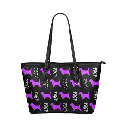 PBGV Leather Tote - WagALotBowWow