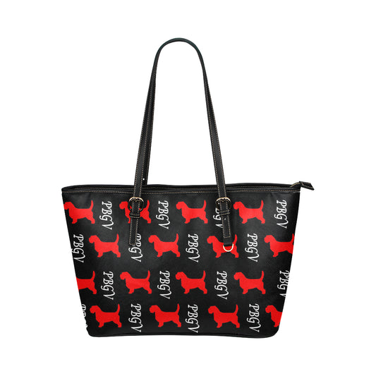 PBGV Leather Tote - WagALotBowWow