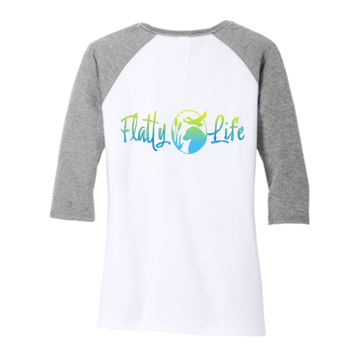 Flatty Life 3/4-Sleeve Raglan - WagALotBowWow