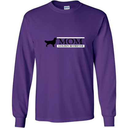 Golden Retriever Mom Black Unisex Ultra Cotton Long Sleeve T-Shirt - WagALotBowWow