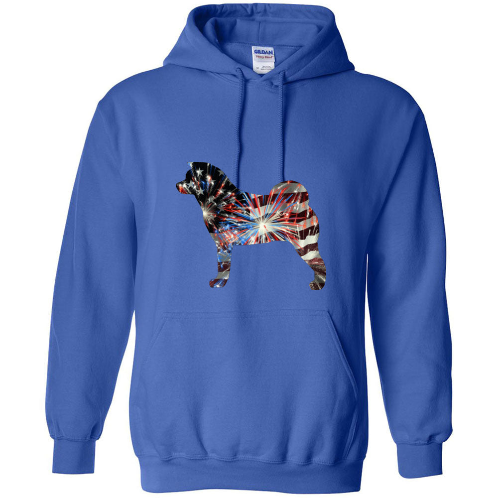 Patriotic Akita Gildan Unisex Heavy Blend Hooded Sweatshirt - WagALotBowWow