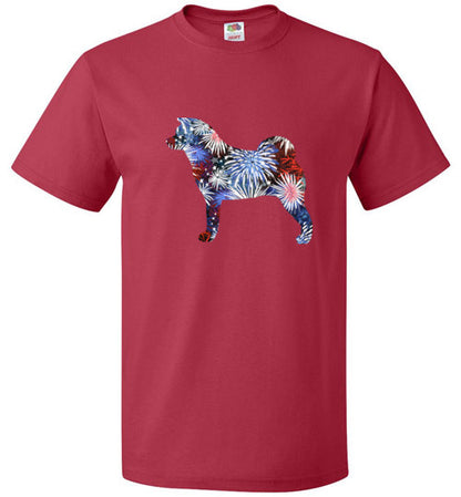 Akita Patriotic Youth Short Sleeve Shirt - WagALotBowWow