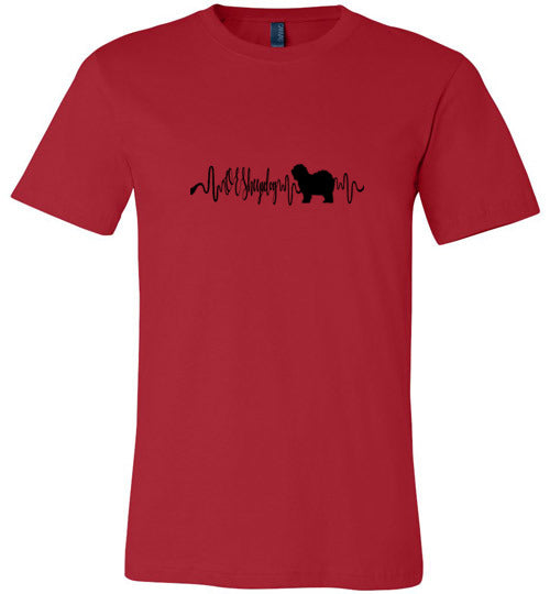 OES Heartbeat Unisex Short Sleeve Shirt Black - WagALotBowWow