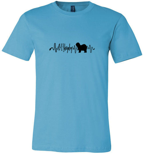 OES Heartbeat Unisex Short Sleeve Shirt Black - WagALotBowWow