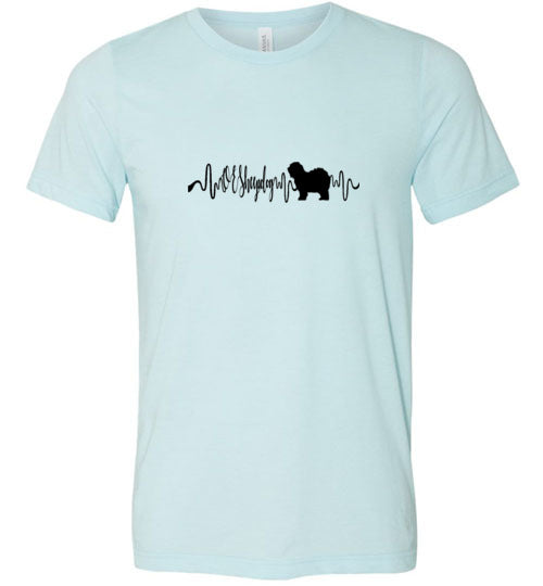 OES Heartbeat Unisex Short Sleeve Shirt Black - WagALotBowWow