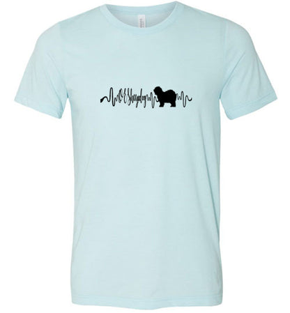 OES Heartbeat Unisex Short Sleeve Shirt Black - WagALotBowWow