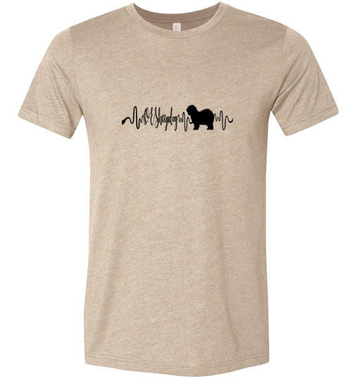 OES Heartbeat Unisex Short Sleeve Shirt Black - WagALotBowWow