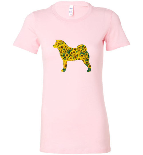 Akita Sunflower - WagALotBowWow