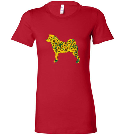 Akita Sunflower - WagALotBowWow