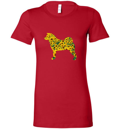 Akita Sunflower - WagALotBowWow